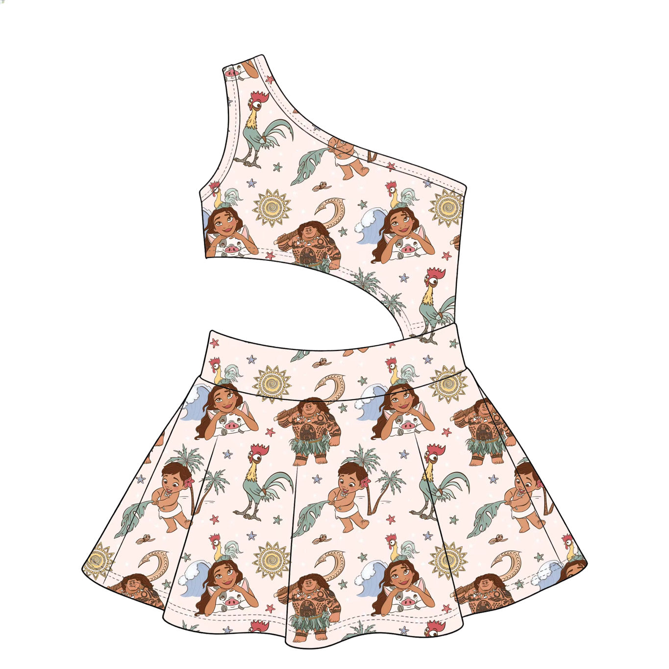 Golden Island Princess cover up Dress